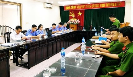 Viện KSND quận Hoàng Mai tiến hành kiểm sát trực tiếp việc thi hành án...